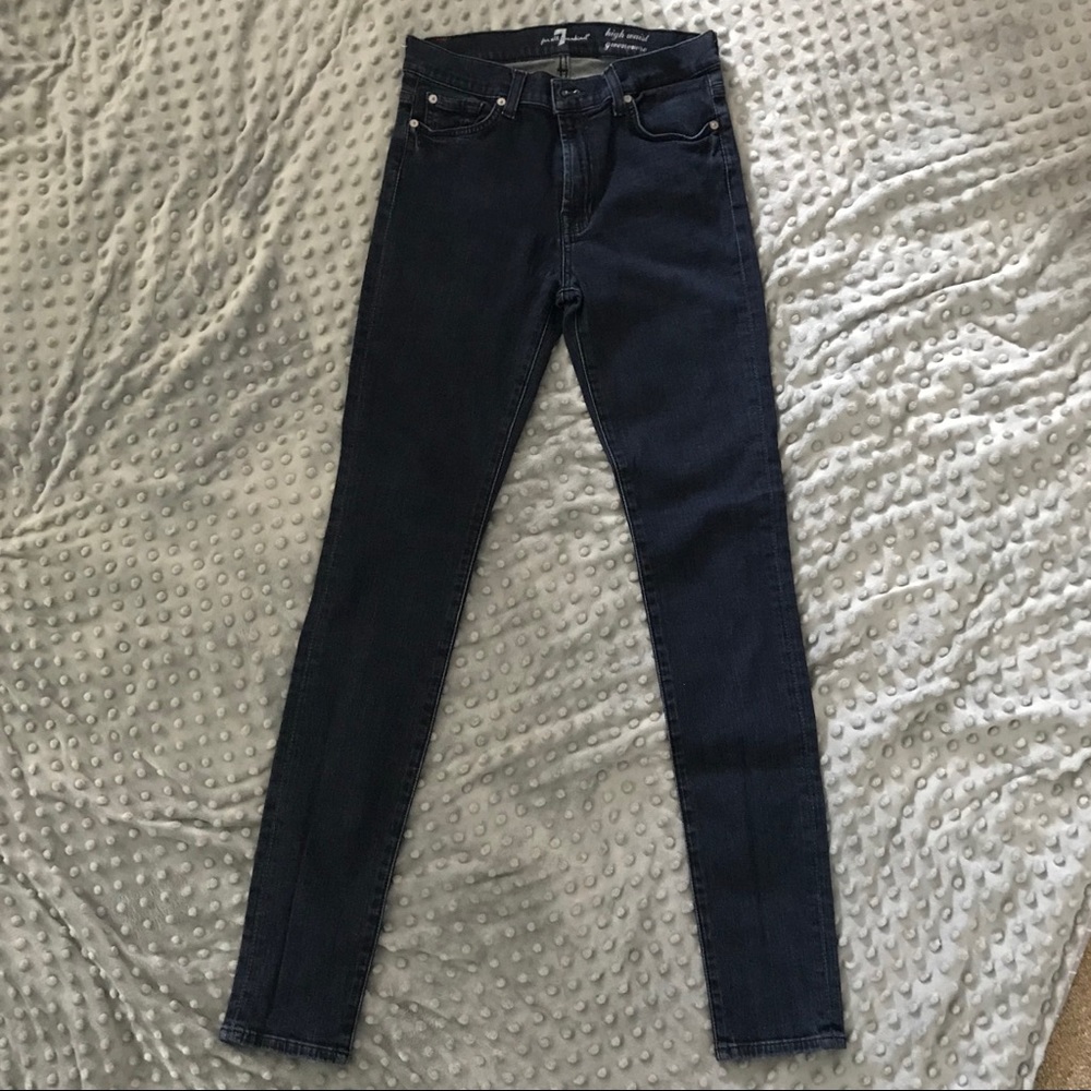 7FAM High Waist Gwenevere in Dark Wash